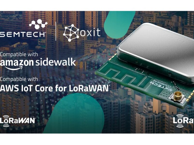Semtech and Oxit  to simplify IoT with Sidewalk and LoRaWAN