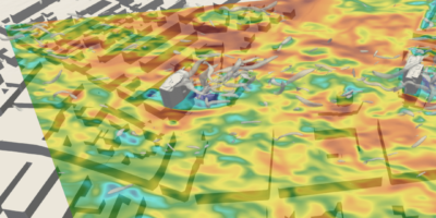 Wind turbulence simulation with LIDAR system