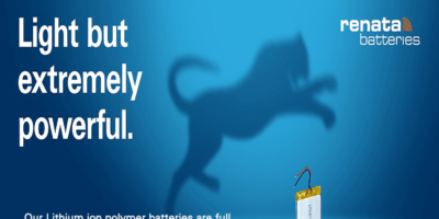 Renata presents its extended lineup of standard Lithium Polymer Batteries