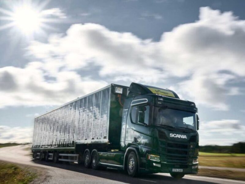 Solar powered truck prototype starts European trials