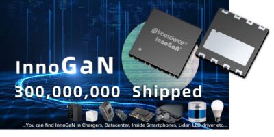 Les expéditions de puces InnoGaN de Innoscience dépassent les 300 millions de pièces
