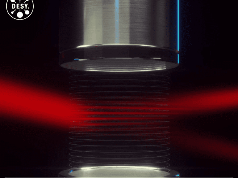 Lasers deflected using air