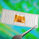 Battery-free Electronic ‘Stickers’ Gauge Forces Between Touching Objects