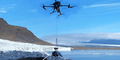 Transport de capteurs sur la banquise par drones