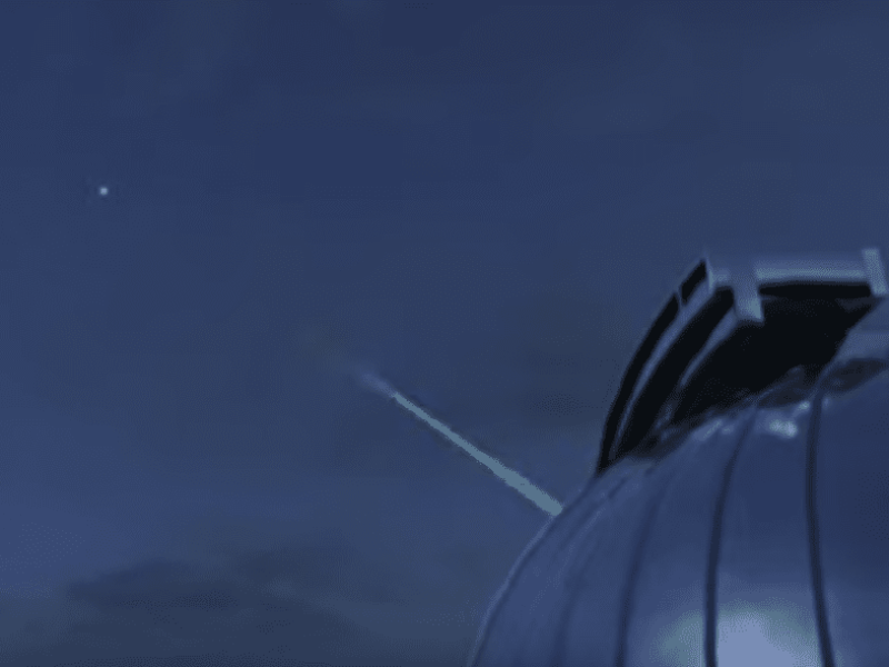 16 million kilometer laser connection