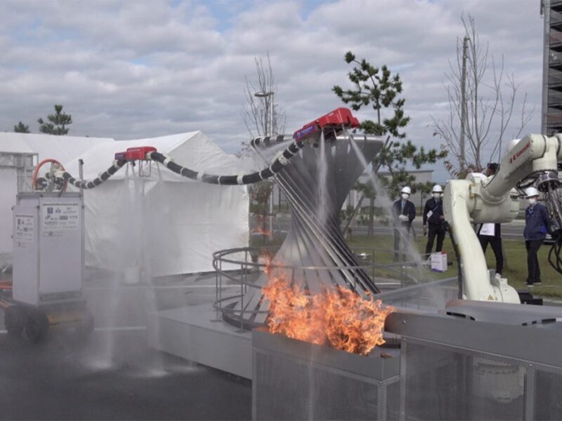 Researchers develop ‘flying dragon’ robot to fight fires