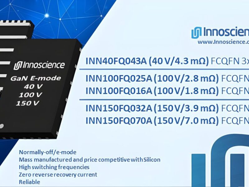 Innoscience lance la famille HEMT basse tension dans un emballage QFN facile à utiliser
