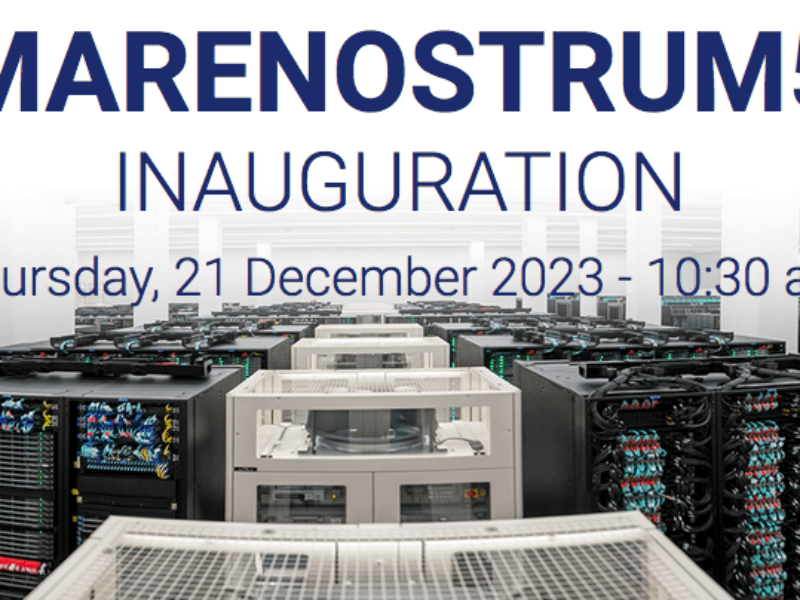 Inauguration MareNostrum 5