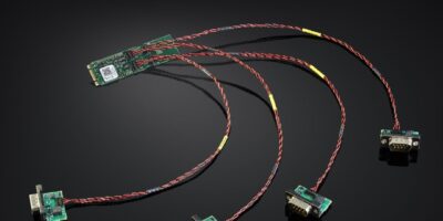 Compact embedded board with four distributed CAN modules   