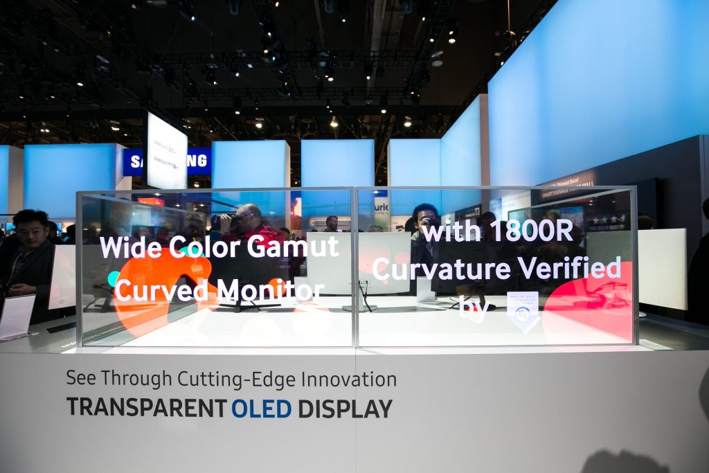 Samsung's frameless transparent TV uses microLED technology 