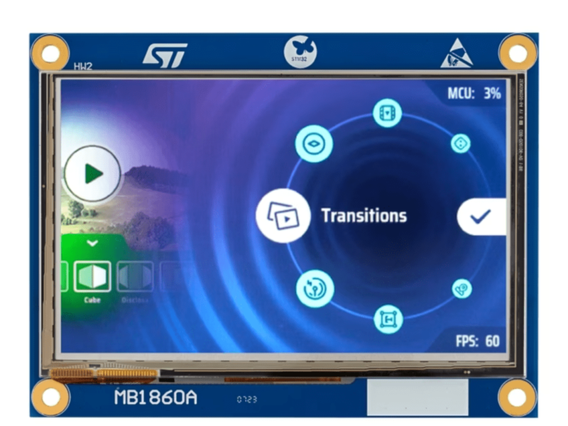 ST intègre un accélérateur graphique dans ses microcontrôleurs
