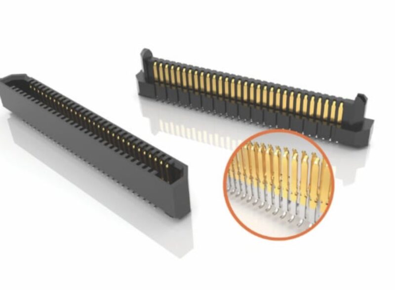 Low profile 0.635 mm pitch board-to-board connectors
