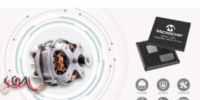 Integrated IC merges motor control, gate driver and comms