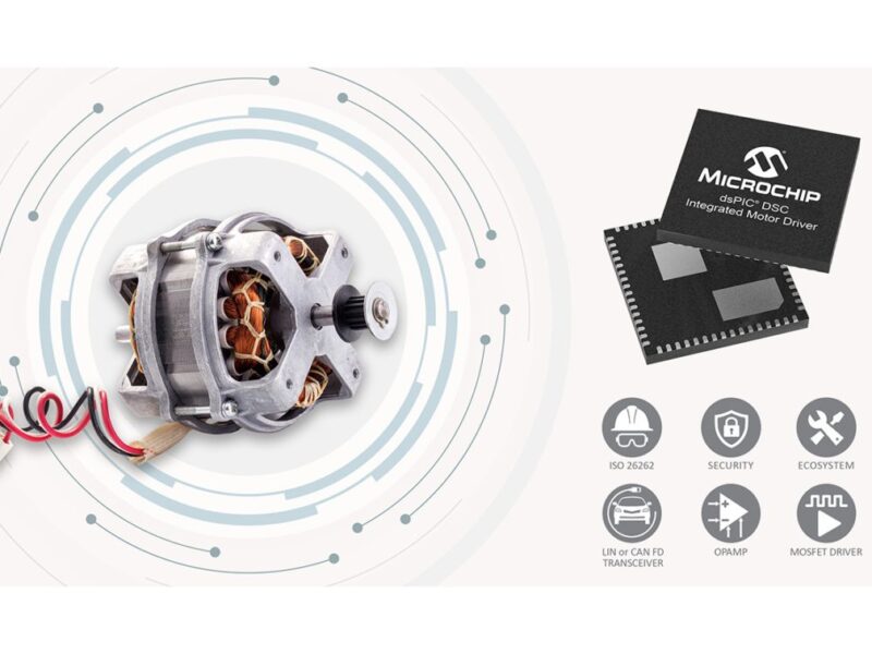 Integrated IC merges motor control, gate driver and comms