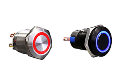 Interrupteurs à bouton-poussoir antivandalisme séries AH/AHU