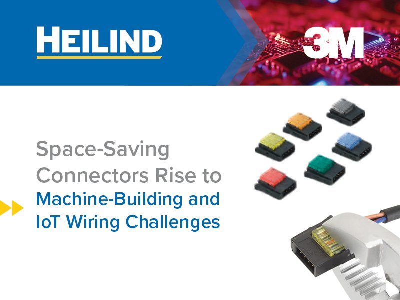 Space-Saving Connectors Rise to Machine-Building and IoT Wiring Challenges