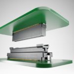 Floating connector for high-speed automated manufacturing