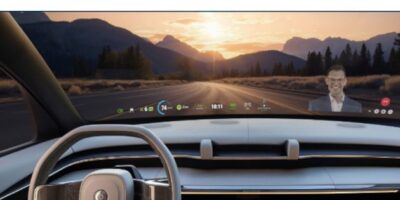 Multiple independent holograms form a windshield HUD