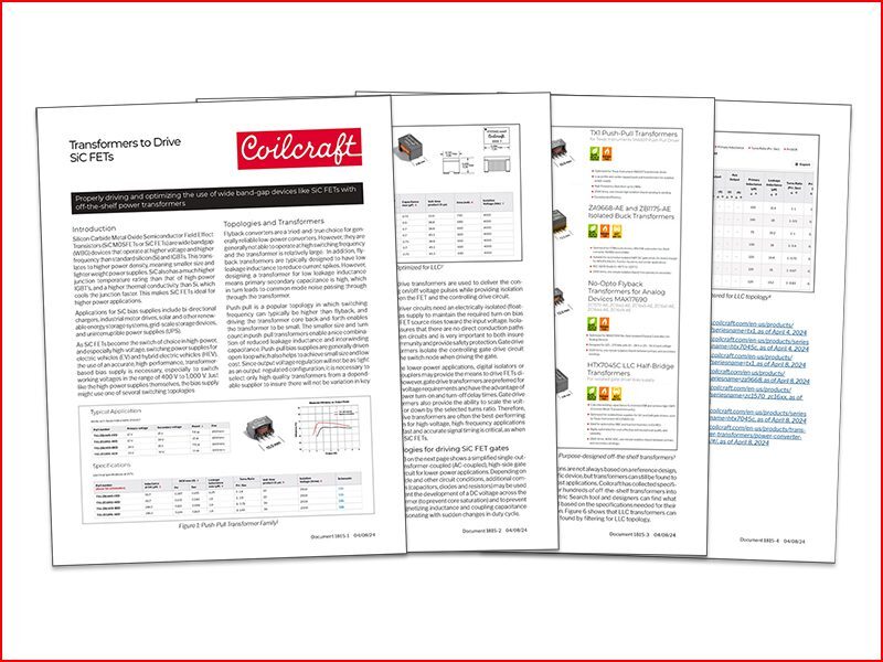Transformers to Drive SiC FETs
