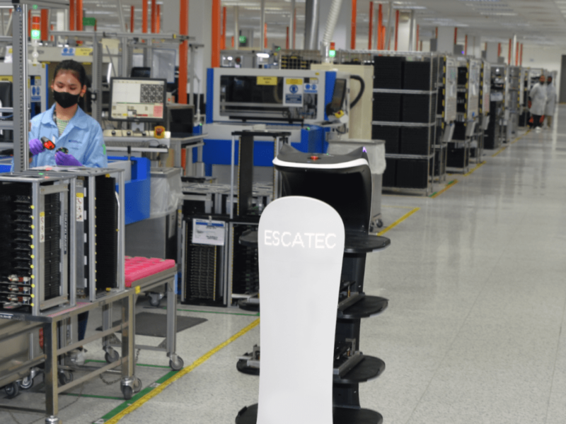 Escatec shows production robots with new CEO