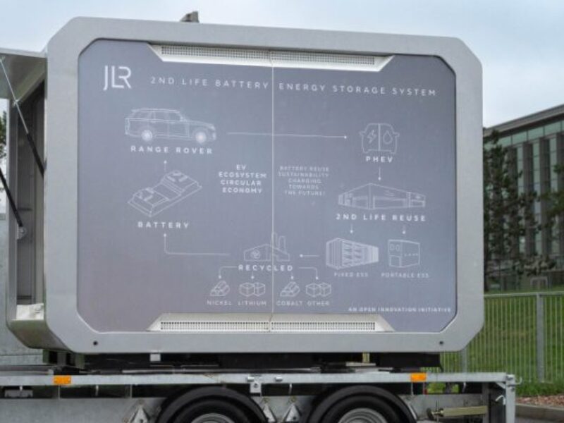 JLR develops energy storage system with its second life batteries