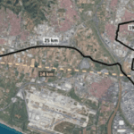 Transmitting entanglement between light and matter right under your feet