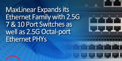 Ethernet chip family adds 2.5G 7- and 10-port switches and PHYs
