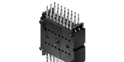 Stackable multi-row board-to-board connectors are solderless