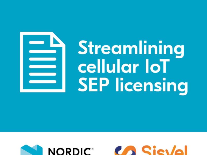 Octroi de licence SEP pour l’IoT cellulaire facilité par Nordic et Sisvel