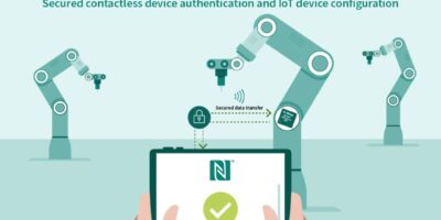I2C bridge tag for NFC authentication of IoT devices