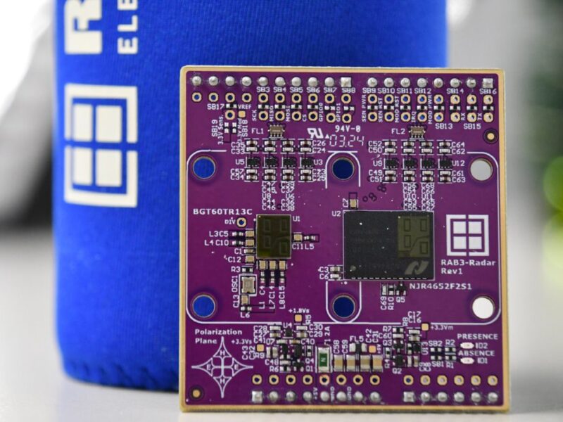 Adapter board for radar distance measurement and people detection