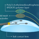 Soft electrodes for smart contact lenses