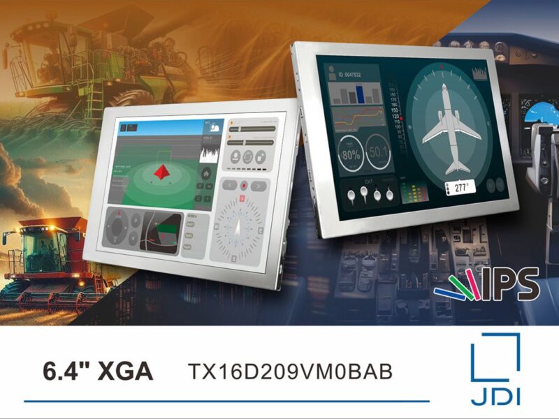 High resolution 6.4-inch TFT display delivers consistent colour reproduction