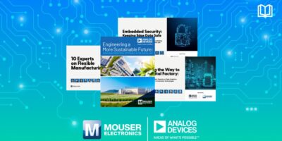 Livres électroniques pour la résolution de défis de conception publiés par Mouser Electronics et Analog Devices