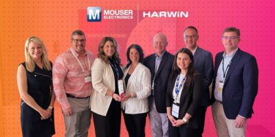 Prix du distributeur mondial de l’année 2023 décerné par Harwin à Mouser Electronics