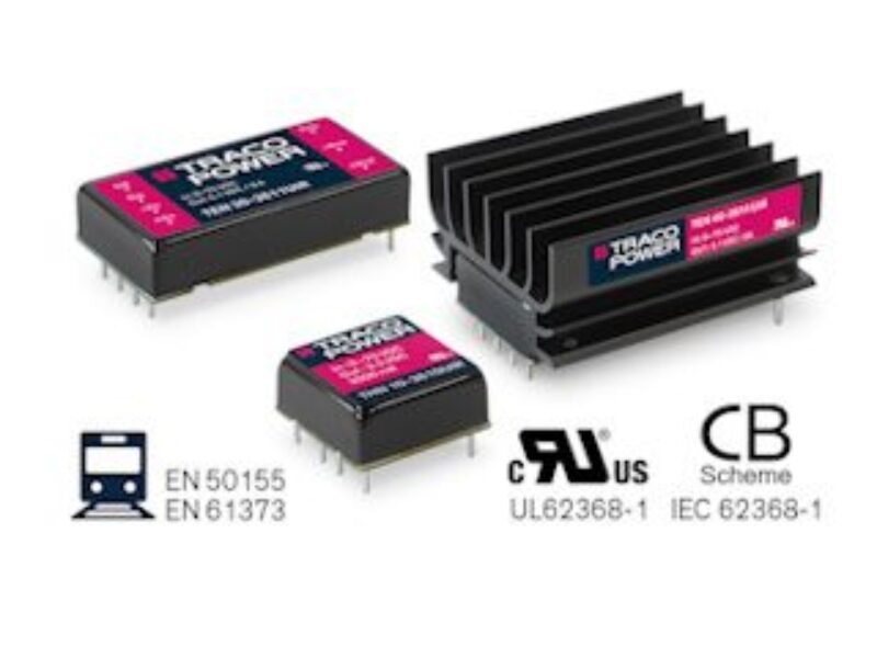 Convertisseurs CC/CC compacts 10, 30 et 40 W pour l’industrie ferroviaire