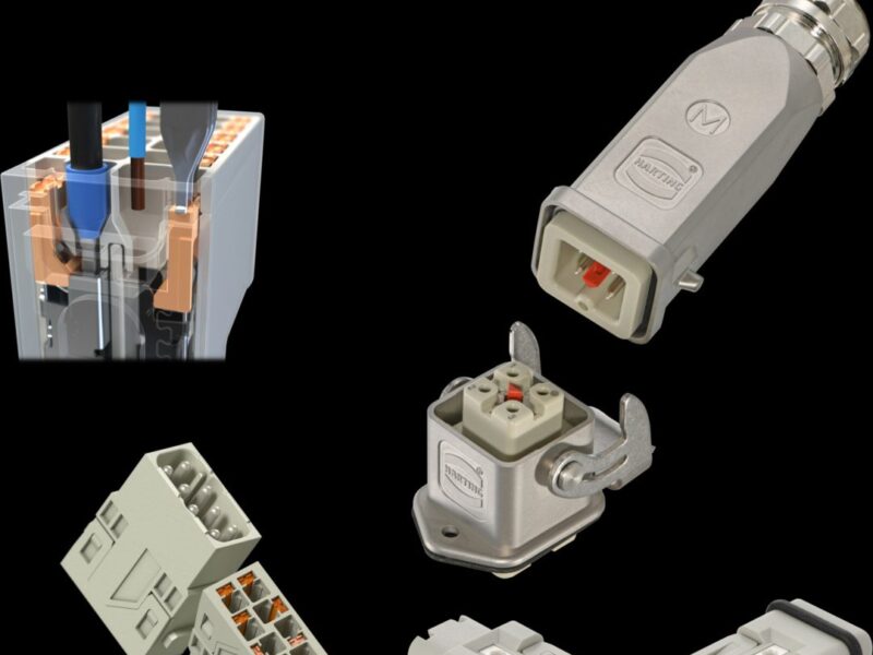 Système de raccordement Han Push-In pour une réduction du temps de câblage de 30%