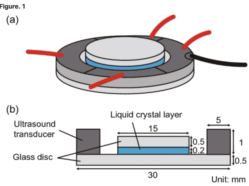 Ultrasonic liquid crystal tunable light diffuser