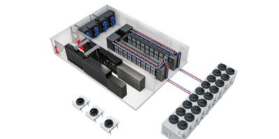 Solution de data center modulaire préfabriqué haute densité pour le déploiement mondial du Calcul IA