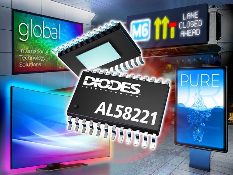 Pilote de LED à 12 canaux permettant des performances supérieures pour les enseignes et affichages numériques