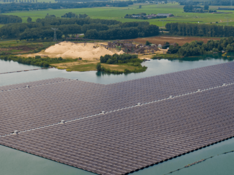 Carbon footprint floating solar systems similar to land systems