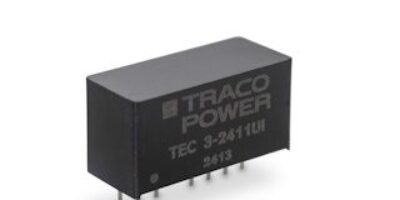 Convertisseurs CC/CC 3 watts compacts avec plage de puissance ultra-large de 8:1.