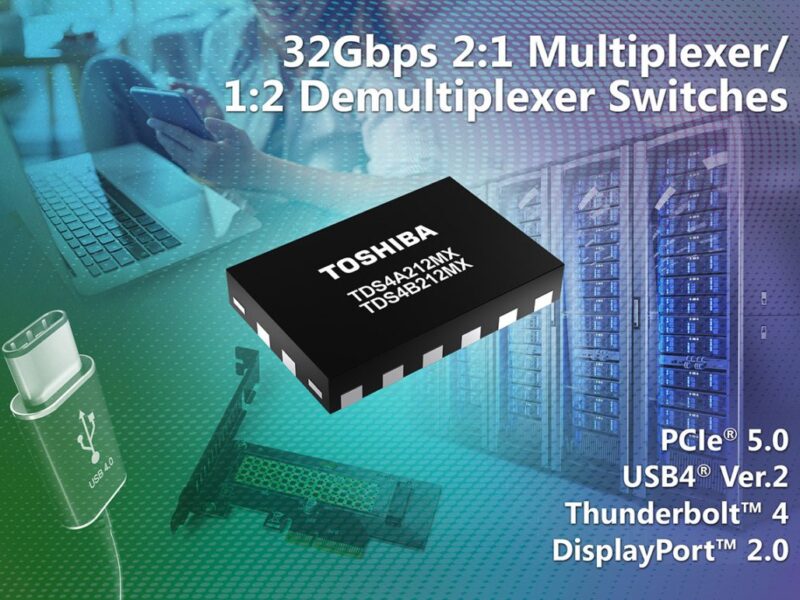 32 Gbps multiplexer, demultiplexer switches for high-speed signals