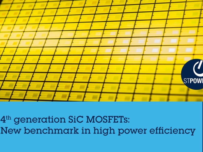 ST lance la 4eme génération de MOSFET SiC pour les VE