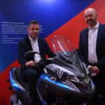 Aerodynamic battery for electric motorcycle