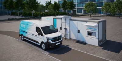 Hyvia shows prototype hydrogen electric van