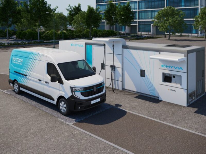 Hyvia shows prototype hydrogen electric van