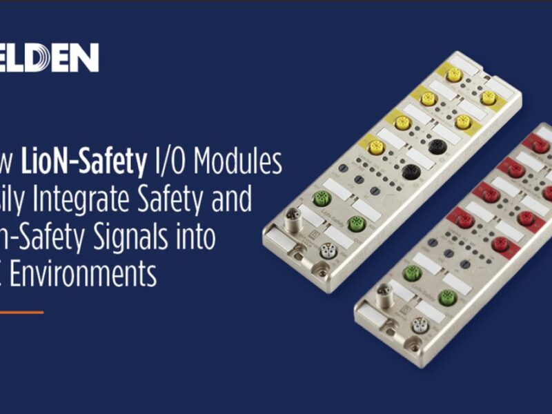 I/O modules provide functional safety in automated operations