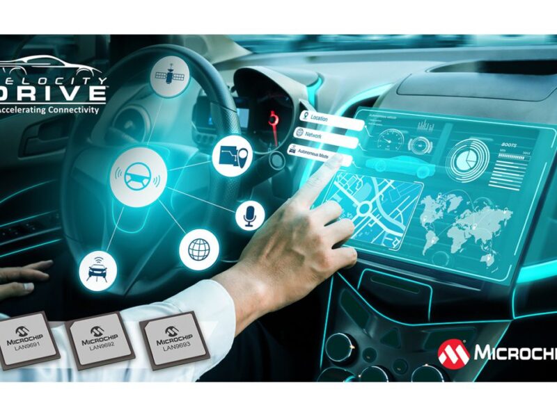 Microchip software platform and Ethernet switches target SDVs