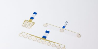 Stretchable printed circuits for medical wearable devices